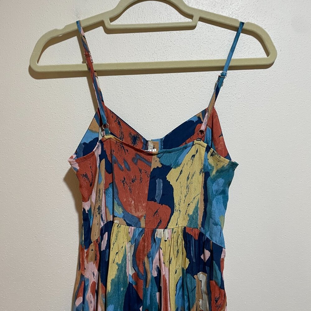 Rolla's Eve Painted Tulip Button Front Midi Dress - image 8